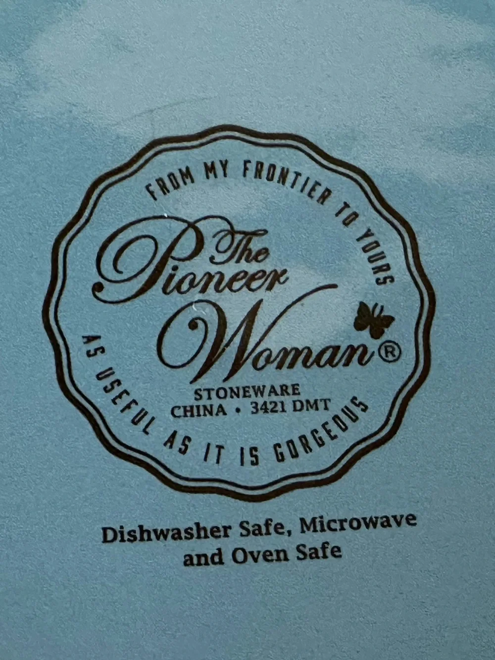 The Pioneer Woman Fancy Flourish round ceramic mini casserole dish